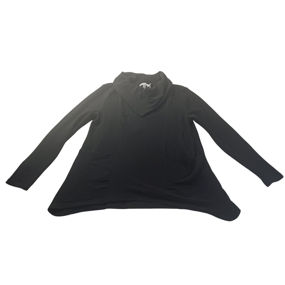 Aryeh Pullover Jacket TPY-8434‎ L Black Funnel Neck NWT Minimalist Modern Prep